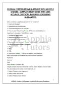 RD EXAM COMPREHENSIVE QUESTIONS WITH MULTIPLE CHOICES &vert; COMPLETE STUDY GUIDE WITH 100&percnt; ACCURATE QUESTIONS &ANSWERS&period; EXCELLENCE GUARANTEED&period;