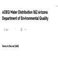 ADEQ Water Distribution 1&2 Arizona Department of Environmental Quality ACTUAL EXAM ALL QUESTIONS AND CORRECT ANSWERS LATEST UPDATE THIS YEAR-JUST RELEASED&period;pdf
