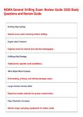 NGWA General Drilling Exam Review Guide 2026 Study  Questions and Review Guide 