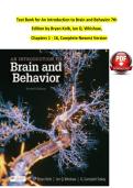 An Introduction to Brain and Behavior &ndash; Test Bank&comma; 7th Edition by Bryan Kolb & Ian Q&period; Whishaw&comma; Chapters 1&ndash;16 Complete