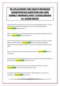 PSI LIFE&comma;ACCIDENT AND HEALTH INSURANCE EXAM&lpar;UPDATED&rpar;&vert;QUESTIONS AND 100&percnt; CORRECT ANSWERS&vert;LATEST &excl;&excl;&excl;&excl;2026&vert;GRADED A&plus;&vert; &lpar;EXAM READY&rpar;