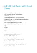 COP 4600 - Quiz Questions With Correct Answers&period;