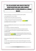 PSI LIFE&comma;ACCIDENT AND HEALTH PRACTICE EXAM&vert;QUESTIONS AND 100&percnt; CORRECT ANSWERS&vert;LATEST &excl;&excl;&excl;&excl;2026&vert;GRADED A&plus;&vert; &lpar;EXAM READY&rpar;