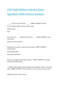 COP 4600 Midterm Review Exam Questions With Correct Answers