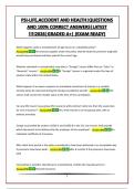 PSI-LIFE&comma;ACCIDENT AND HEALTH&vert;QUESTIONS AND 100&percnt; CORRECT ANSWERS&vert;LATEST &excl;&excl;&excl;&excl;2026&vert;GRADED A&plus;&vert; &lpar;EXAM READY&rpar;