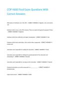 COP 4600 Final Exam Questions With Correct Answers 