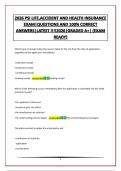 2026 PSI LIFE&comma;ACCIDENT AND HEALTH INSURANCE EXAM&vert;QUESTIONS AND 100&percnt; CORRECT ANSWERS&vert;LATEST &excl;&excl;&excl;&excl;2026&vert;GRADED A&plus;&vert; &lpar;EXAM READY&rpar;