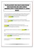 PSI LIFE&comma;ACCIDENT AND HEALTH EXAM REVIEW 2026&vert;QUESTIONS AND 100&percnt; CORRECT ANSWERS&vert;LATEST &excl;&excl;&excl;&excl;2026&vert;GRADED A&plus;&vert; &lpar;EXAM READY&rpar;
