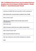 TFM 12 EXAM Most Recent Exam Actual Complete Real Exam  Questions And Correct Answers &lpar;Verified Answers&rpar; &vert; Already  Graded A&plus; &vert; Guaranteed Success&excl;&excl; Newest