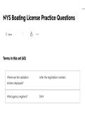 NYS Boating License EXAM ACTUAL EXAM ALL QUESTIONS AND CORRECT ANSWERS LATEST UPDATE THIS YEAR-JUST RELEASED&period;pdf