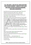 CSE - RRT EXAM &vert;&vert; 2026 &lpar;ACTUAL EXAM&rpar; QUESTIONS WITH VERIFIED ANSWERS &vert; COMPLETE STUDY GUIDE WITH 100&percnt; ACCURATE QUESTIONS &ANSWERS&period; EXCELLENCE GUARANTEED&period;