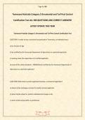 Tennessee Pesticide Category 3 Ornamental and Turf Pest Control Certification Test ALL 300 QUESTIONS AND CORRECT ANSWERS LATEST UPDATE THIS YEAR&period;pdf