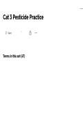 TN CAT 3 Pesticide Certification Exam ACTUAL EXAM ALL QUESTIONS AND CORRECT ANSWERS LATEST UPDATE THIS YEAR-JUST RELEASED&period;pdf