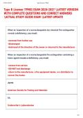 Type B License&colon; TFM02 EXAM 2026-2027 LATEST VERSION  WITH COMPLETE QUESTIONS AND CORRECT ANSWERS  ACTUAL STUDY GUIDE EXAM LATEST UPDATE  