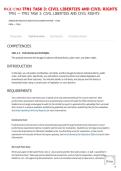 WGU C963 TFN1 TASK 3&colon; CIVIL LIBERTIES AND CIVIL RIGHTS &vert; WITH COMPLETE SOLUTIONS&vert; LATEST UPDATE
