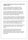 Chapter 48&colon; Skin Integrity and Wound Care Questions With Complete Solutions