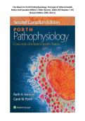  Test Bank For Porth Pathophysiology&colon; Concepts of Altered Health States 2nd Canadian Edition &lpar; Ruth Hannon&comma; 2026&rpar; All Chapters 1-61&vert; Newest Edition 2026&period;&period;Stuvia