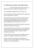 IV Certification exam questions with complete solutions
