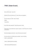 TREC State Exam Questions with Correct Answers