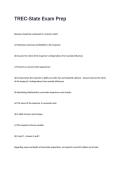 TREC-State Exam Prep Questions and Answers