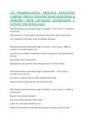 ATI PHARMACOLOGY PRACTICE QUESTIONS&colon; CARDIAC DRUGS UPDATED EXAM QUESTIONS & ANSWERS WITH DETAILED RATIONALES &vert; INSTANT PDF DOWNLOAD