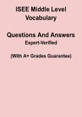 ISEE Middle Level Vocabulary &ndash; Complete Study Guide & Practice PDF