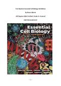 Test Bank for Essential Cell Biology 6th Edition By Bruce Alberts &vert;All Chapters &vert;Q&A Verified &vert; Grade A&plus; Assured&vert; ISBN 9781324033349