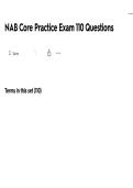 NAB Core Practice Exam ACTUAL EXAM ALL QUESTIONS AND CORRECT ANSWERS LATEST UPDATE THIS YEAR-JUST RELEASED&period;pdf  1