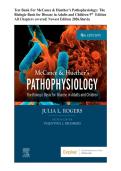 Test Bank For McCance & Huether&rsquo;s Pathophysiology&colon; The Biologic Basis for Disease in Adults and Children 9th  Edition  All Chapters covered&vert; Newest Edition 2026&period;Stuvia