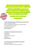 WGU D345 Psychopharmacology for Advanced  Psychiatric Mental Health Practice &sol; PMHNP D345  OBJECTIVE ASSESSMENT Comprehensive  Resource To Help You Ace 2026-2027 Includes  Frequently Tested Questions With ELABORATED  100&percnt; Correct COMPLETE SOLUTIONS  Guara