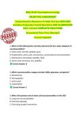WGU D345 Psychopharmacology   OBJECTIVE ASSESSMENT  Comprehensive Resource To Help You Ace 2026-2027  Includes Frequently Tested Questions With ELABORATED  100&percnt; Correct COMPLETE SOLUTIONS  Guaranteed Pass First Attempt&excl;&excl;  Current Update&excl;&excl;