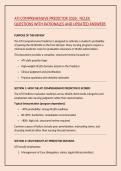 ATI COMPREHENSIVE PREDICTOR 2026&colon;  NCLEX QUESTIONS WITH RATIONALES AND UPDATED ANSWERS