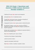 NSG-434 Exam 1 Questions and  Answers &lpar;100&percnt; Correct Answers&rpar;  Already Graded A&plus;