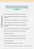 NUR 126 Questions and Answers  &lpar;100&percnt; Correct Answers&rpar; Already  Graded A&plus; 