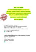 WGU D345 PMHNP  OBJECTIVE ASSESSMENT Comprehensive  Resource To Help You Ace 2026-2027 Includes  Frequently Tested Questions With ELABORATED  100&percnt; Correct COMPLETE SOLUTIONS  Guaranteed Pass First Attempt&excl;&excl;  Current Update&excl;&excl;