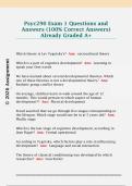 Psyc290 Exam 1 Questions and  Answers &lpar;100&percnt; Correct Answers&rpar;  Already Graded A&plus; 
