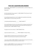 PTAC TEST 3 QUESTIONS AND ANSWERS