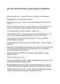 MIC 205 DAYDIF EXAM 4 QUESTIONS & ANSWERS