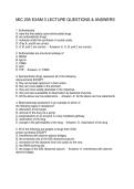 MIC 205 EXAM 3 LECTURE QUESTIONS & ANSWERS