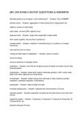 MIC 205 EXAM 2 DAYDIF QUESTIONS & ANSWERS