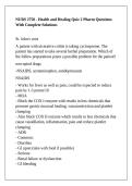 NURS 2750 - Health and Healing Quiz 2 Pharm Questions With Complete Solutions