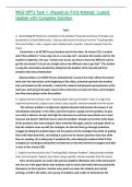 WGU OPT2 Task 1 &vert;Passed on First Attempt &vert;Latest Update with Complete Solution