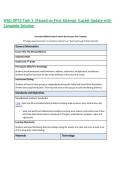 WGU OPT2 Task 3 &vert;Passed on First Attempt &vert;Latest Update with Complete Solution
