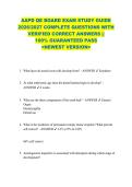 AAPD QE BOARD EXAM STUDY GUIDE  2026&sol;2027 COMPLETE QUESTIONS WITH  VERIFIED CORRECT ANSWERS &vert;&vert;  100&percnt; GUARANTEED PASS  <NEWEST VERSION> 