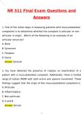 NR 511 Final Exam Chamberlain University 2026 Newest Updated Questions and Correct Answers &lpar;2026 &sol; 2027&rpar; &lpar;Verified Answers by Expert&rpar;