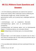 NR 511 Midterm Exam Actual Chamberlain University 2026 Newest Updated Questions and Correct Answers &lpar;2026 &sol; 2027&rpar; &lpar;Verified Answers by Expert&rpar;