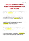 CMN 140 QUIZ 2026 LATEST  QUESTIONS AND ANSWERS&vert; ACE  YOUR GRADES&period;
