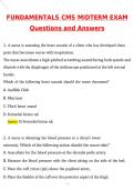 CMS Fundamentals Midterm Exam 2026 Newest Updated Questions and Correct Answers &lpar;2026 &sol; 2027&rpar; &lpar;Verified Answers by Expert&rpar;