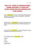 CMN 1148 - INTRO TO ORGANIZATIONAL  COMMS CHAPTERS 1-4 EXAM 2026  LATEST QUESTIONS AND ANSWERS&vert; ACE  YOUR GRADES&period;
