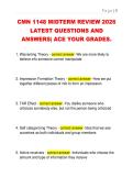 CMN 1148 MIDTERM REVIEW 2026  LATEST QUESTIONS AND  ANSWERS&vert; ACE YOUR GRADES&period;